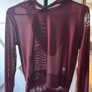 Born Primitive Burgundy Mesh Shirt (S)